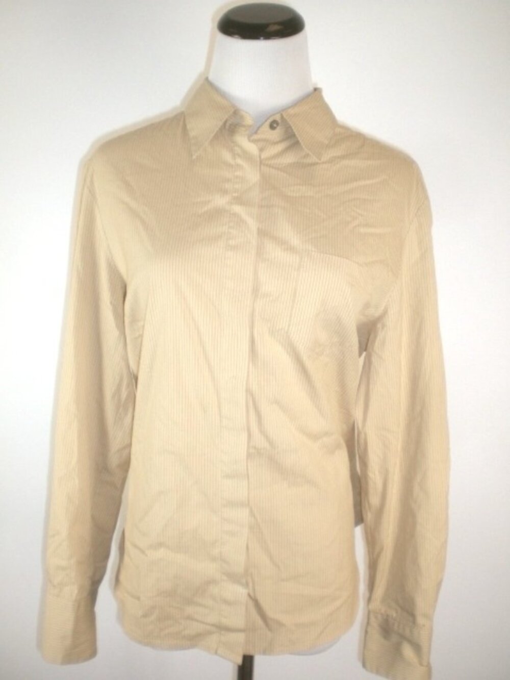 MAX MARA pinstripe BUTTON DOWN SHIRT top i42 M